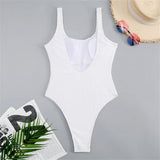 2026 Sexy Women One Piece Swimsuit Swimwear Female Solid Push Up Thong Bather Bathing Suit Monokini Brazilian Swimming Suits