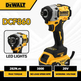 Dewalt DCF860 Cordless Brushless Electric Screwdriver Impact Function 20V Battery 282N.m Lightweight at 1kg Electric Power Tool
