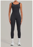 Women's Seamless Yoga Jumpsuits Fitness Sports Hip-lifting Beauty Back Sleeveless One-Piece Training Workout Running Bodysuits