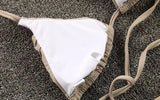 Sexy Micro Bikinis 2025 Women Halter Brazilian Bikini Set Female Pleated Swimsuit New Triangle Swimwear Beach Wear Bathing Suit