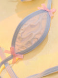 Mini-Bikini Sexy Lingerie,Suspenders Jumpsuit,Added An Adjustable Belt, Featuring Kawaii Bow-Knot,Erotic Swimsuit