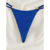 Sexy Diamond Extreme String Mini Micro Bikini Women Swimwear Female Swimsuit Two-piece Bikini set Bather Bathing Suit Swim V5180