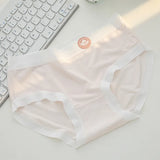 1 Pack 7A Antibacterial Mid-Rise Fit Panties Sexy Lingerie Breathable All-Day Comfortable Briefs Solid Color M-XL Intimates