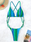 Extreme Mini One Piece Swimsuit Women G String Shiny Swimwear Female Micro Thong Monokini Bather Backless Bathing Suit Swim wear