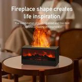 Simulated 3D flame aromatherapy machine, essential oil humidifier, color atmosphere lighting with remote control, holiday gift