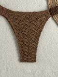 2026 Wrinkled Crinkled Halter Beads Bikini Women Swimwear Female Swimsuit Two-pieces Bikini Set Bather Bathing Suit Swim Lady
