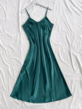 Elegant Women's Nightdress Sexy Comfortable Long Slip Dress Solid Color Pajamas For Women