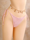 Vintage White Floral Embroidery Bikini Set 2026 Women 3D Flower Push Up Bra Pleate Skirt 3 Piece Swimsuit Bathing Suit Swimwear