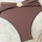 High Waist Bikini Women's Swimsuit Two-piece Bathing Suits Bandeau Woman Swimwear Trend Bikinis Sets Brazilian Beach Wear