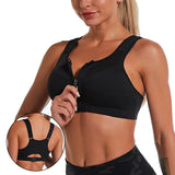 CZGUKE  S-2XL Popular Sports Top Yoga Bra Women's Shockproof Sports Shirt Sports Bra Front Zipper Women's Push Up Bra Sportswear