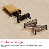 Foldable Under Bed Storage Container with Wheels Multifunctional Home Dorm Toys Clothes Books Shoes Storage Bins Visible