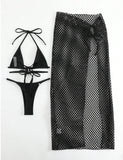3 Pieces Triangle String Thong Bikinis 2026 Swimwear Female Sexy Brazilian Swimsuit Women Bathers Bathing Swimming Swim Suit
