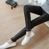 Skinny Pants Long Comfortable Bodycon Women Leggings Casual Trousers PU Leather Pants Female Sexy Lady Trousers
