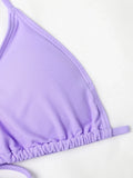 2026 Summer Women's 4 Pieces Suit Swimwear Neck Lace-up Bikini Set+crop Top+skirts Floral Print Gauze Swimsuit Beachwear Biquini