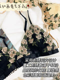 MOYISU French Lace Bralette Set for Small Breasts No Underwire Summer Bras Sexy Triangle Bra Petite Girls, Pure Desire Lingerie