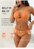 Sexy seamless underwear set push-up bra vest sports breathable push-up set