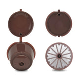 Reusable Coffee Capsule Kits for Nescafe Dolce Gusto Machine Refillable Capsules Pod Compatible Filter Cups Dispenser Supplies