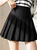 White Women Pleated Skirts Summer High Waist Zipper Girls Dancing JK Mini Skirts Black Fashion Student A Line Faldas 2024