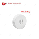 Tuya Zigbee Vibration Sensor Shock Detector Smart Home Security Alarm Detection For Door Window Safe Optional Battery Powered