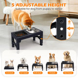 Non Slip Elevated Slow Feeder Dog Bowls With Foldable Stand