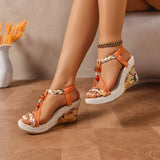 Women Wedges Sandals 2026 New Summer Fashion Designer Shoes for Women High Quality Platform Sandals Casual Outdoor Sandals Women