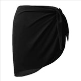 Summer Beach Swimwear Cover Up Wraps for Women Sexy See-Through Chiffon Wrap Skirts Sun Protection Bikini Cover Up Bathing Suits