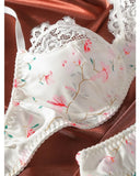 Toucheart Sexy Underwear Intimate Push Up Bra Exotic Sets Bra Set Lace Panties for Women Mesh Patchwork Sexy Lingerie Suit Women