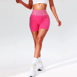 Women High Waist Yoga Shorts Sportswear Woman Gym Shorts Leggings Fitness Running Activewear Tummy Control Workout Clothes