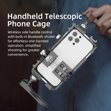 Universal Smartphone Video Rig with Handles 67mm Filter Adapter Phone Cage for iPhone 14 13 15 Pro Max Samsung S23 Ultra