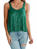 2026 Summer Fashion Women's Tanks Sexy Sequins Camisole Lady Casual Sliver Women's Strap Top Night club Streetwear Y2K Dress up