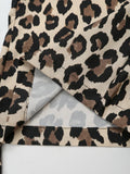 Foridol Leopard Print Wide Leg Long Pants Women Spring Summer Straight Fashion New Pants Zip Casual Female Pantalones 2025