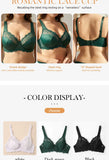 Elegant Womens Lace Bra Hollow Out Design Underwire Support Sexy Lingerie BH Tops Underwear  Plus Size A B C D E Cup
