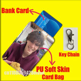 J-Jack Champion American Actor For ID Clips Credit Bank Bag Bus Meal Card Holder Cover Pocket Decoration Keychain