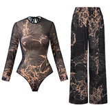 2026 Glamorous Multicolor Swimwear with Unique Pattern High-Cut Legs Perfect for Beach Wear Pool Parties Summer Getaway Vacation