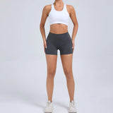 Peach Butt Fitness Shorts Women's Exercise Three-Quarter Pants Cargo Air Dry Pocket Yoga Tight Lift Summer