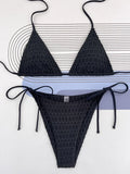 Halter Wrinkled Mini Micro Bikini Women Swimwear Female Swimsuit Two-pieces Bikini Set Brazilian Bather Bathing Suit Swim Lady