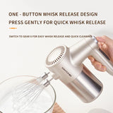 SUNATUR Wireless Rechargeable Electric Egg Beater Handheld Cream Whisk for Home Baking Philippines