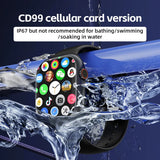 CD99 watch X 5G smartwatch 2.29inch AMOLED 5G LTE smart watch with 180 ° rotary camera GPS WiFi SIM card slot health monitoring