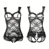New In Hot Porn Open Bra Sex Bodysuit Crotchless Sexy Lingerie Women Underwear Babydoll Dress Lace Transparent Erotic Costumes