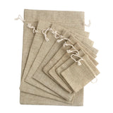 50pcs/lot 7x9 9x12 10x14cm Jute Gift Bags Cotton Linen Jewelry Bags Drawstring Packaging Pouch Display Wedding Sack Burlap Bags