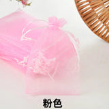 50pcs 7x9cm 9x12cm 10x15cm Sheer Organza Bags Wedding Party Candy Chocolate Bags Gift Pouches Jewelry Storage Drawstring Bags