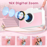 16X 48MP Kids Photography Camera Front Rear Dual Lens Boys Girls Digital Video Recorder Selfie Beginner Camera For Children