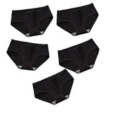 5Pcs/Set Cotton Briefs Women Panties Sexy Lingerie Women's Underpants Low Waist Panty Comfy Breathable Seamless Underwear