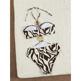 S - XL Leopard Printed Halter One Piece Swimsuit Cut Out Monokini Padded Bather Bathing Suit Swim Women Swimwear Female K8109
