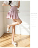 White Women Pleated Skirts Summer High Waist Zipper Girls Dancing JK Mini Skirts Black Fashion Student A Line Faldas 2024