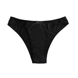 Sexy Fashion Women's Mid-Waist Triangle Panties Bowknot Lingerie Underpants Thin Breathable Briefs Soft Comfortable Underwear