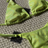 Shiny Bikini Set 2025 Women Luxury Bling Purple Neon Green Push Up Micro Swimsuit Summer Bathing Suit Thong Swimwear Biquini