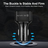Vumpach 6 Ports USB Car Charge 75W Quick Charge 3.0 Fast Charging For iPhone 13 12 11 Pro Samsung Xiaomi Portable Phone Charger