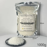 1000/500/250/100g Natural Soy Wax For DIY Handmade Candles Crafts 100% Additive-Free Scented Candle Raw Material Making Kit