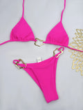 Triangle String Bikini 2026 Women Halter Swimsuit Solid Sexy Swimwear Female Bathers Bathing Swimming Swim Suit Beachwear